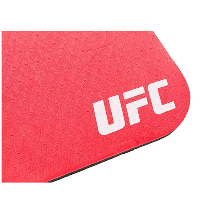 Коврик для фитнеса UFC 15 мм. (черный/красный)