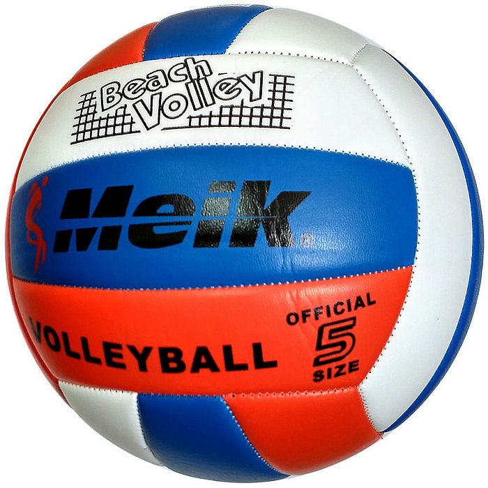 Мяч волейбольный MEIK 503 (PVC 2.5, 270 гр., маш. сш.) (красный/синий)