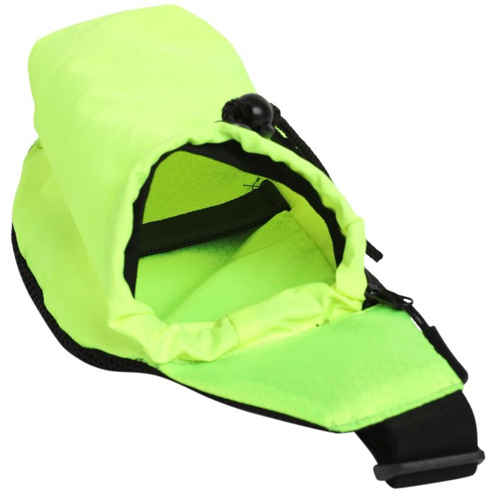 Подсумок для бегуна POWERUP с карманом для бутыли (зеленый)