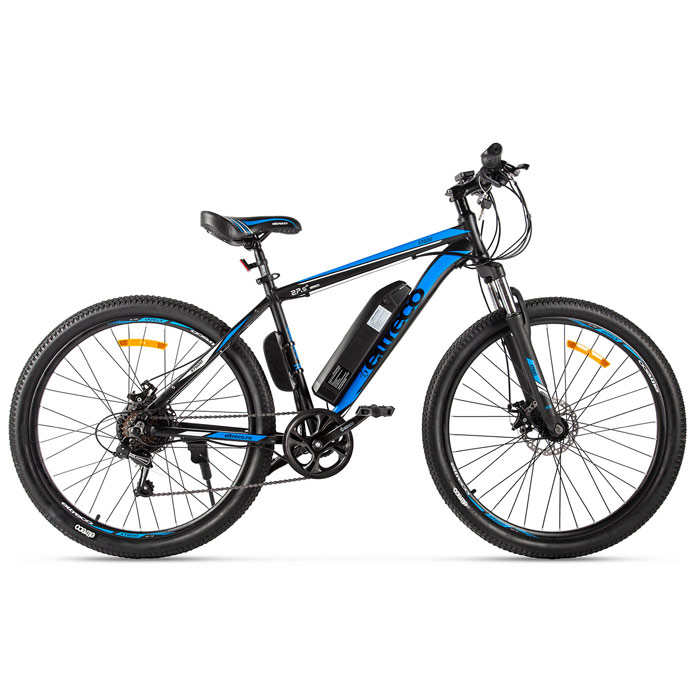 Электровелосипед ELTRECO XT 600 350 Wh (черный/синий) (2020)