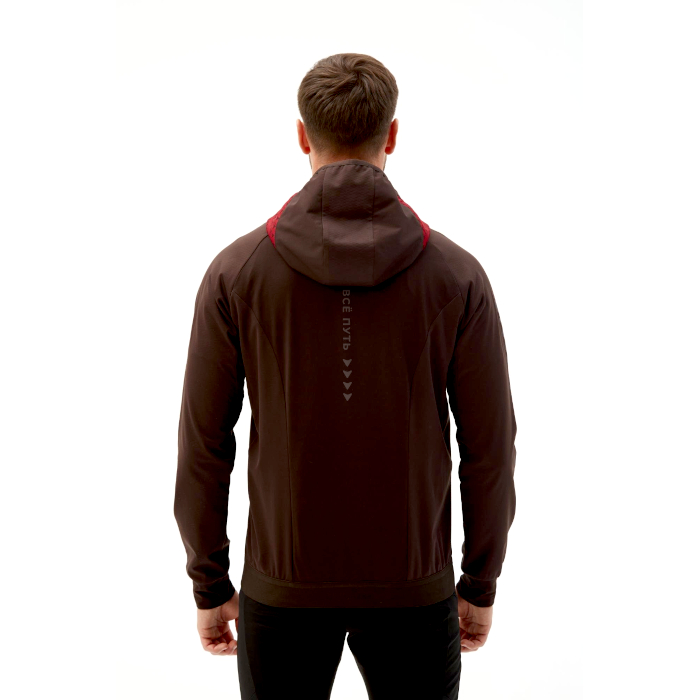 Куртка тренировочная BIVIUM СноуРан (бордовый/коричневый)