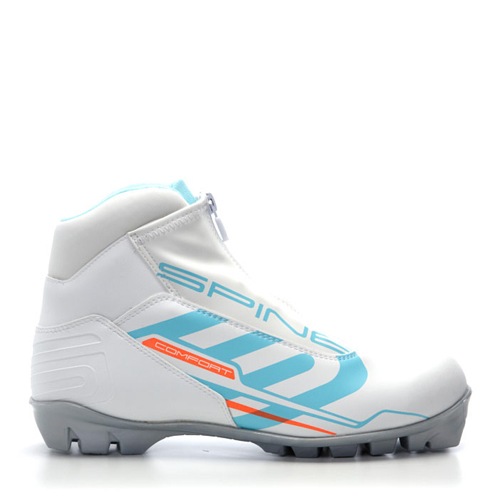 Лыжные ботинки SPINE SNS Comfort (483/4) (белый/бирюзовый)