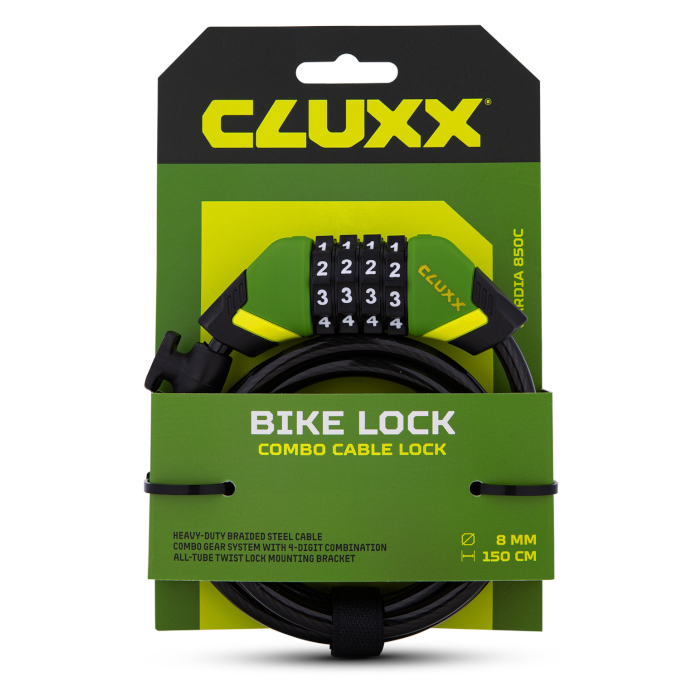 Велозамок CLUXX Gardia 850C (зеленый/черный)