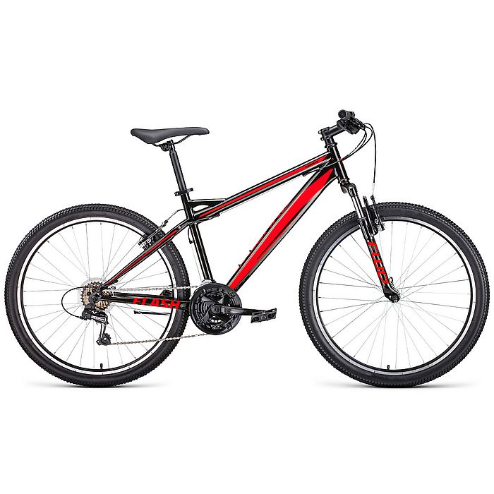 Велосипед FORWARD Flash 26 1.0 (черный/красный) (20-21)