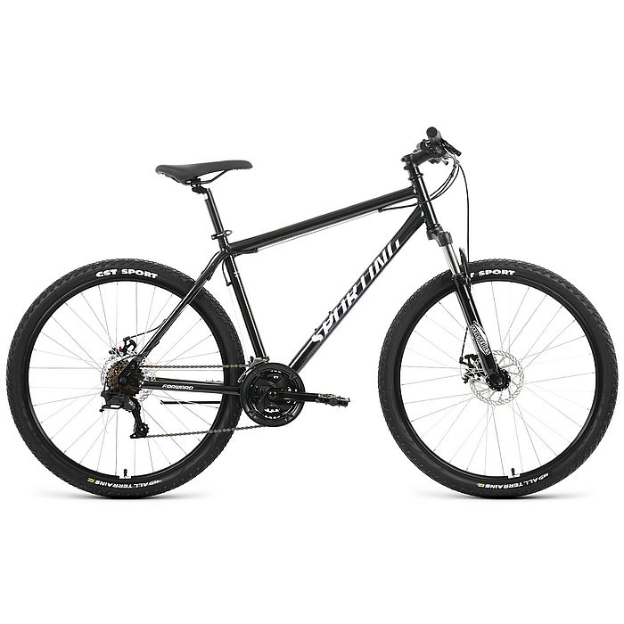 Велосипед FORWARD Sporting 27,5 2.2 D (черный/белый) (2022)