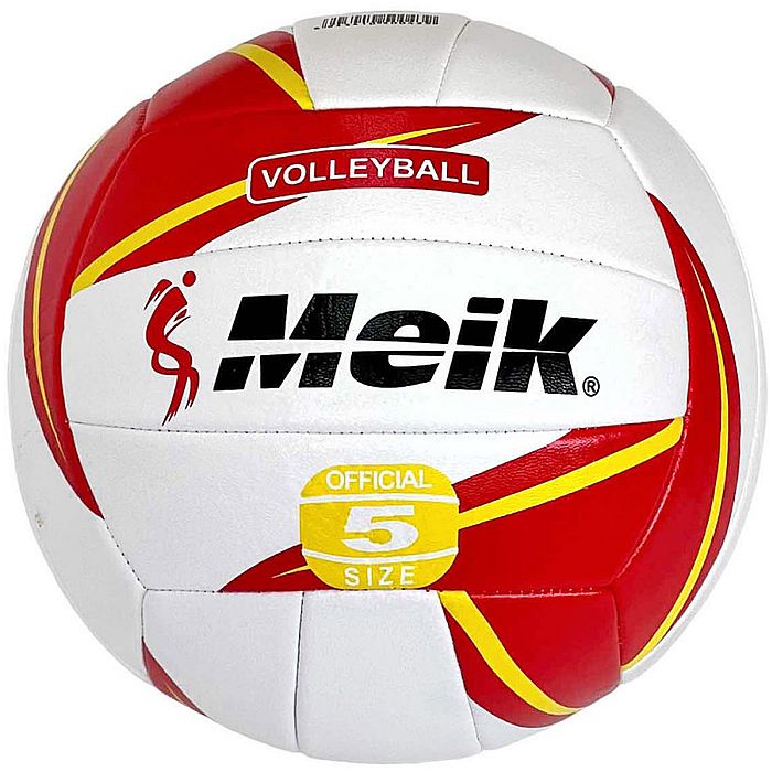 Мяч волейбольный MEIK (PVC 2.6, 270 гр., маш. сш.) (белый/красный)
