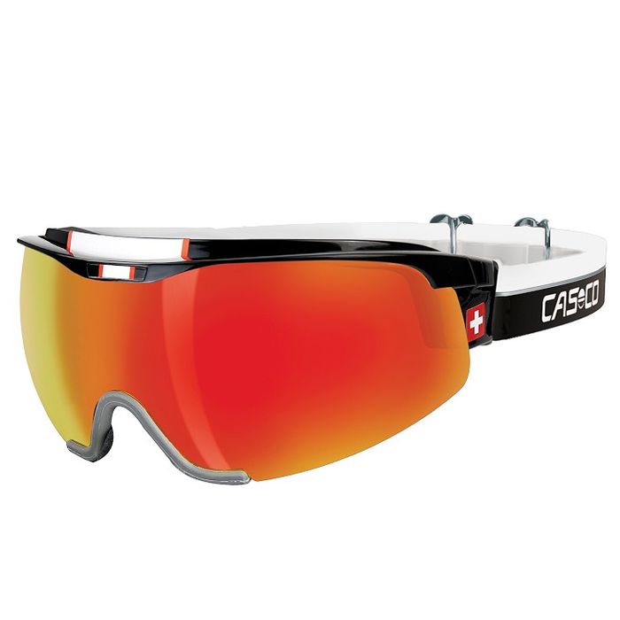 Визоры CASCO Spirit Carbonic (US:L) с подъемной линзой (черный/красный)