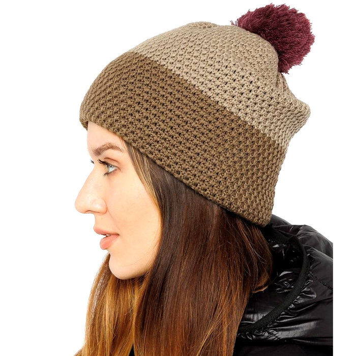 Шапка вязаная MOAX Star (коричневый)