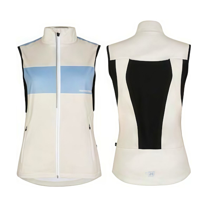Жилет разминочный женский NONAME Pro Softshell Vest (белый/голубой)