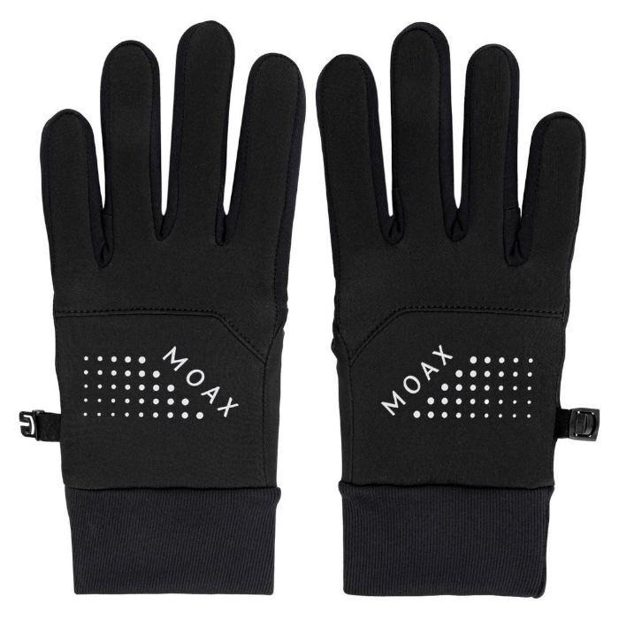 Перчатки для бега MOAX Hit Run (черный/красный)