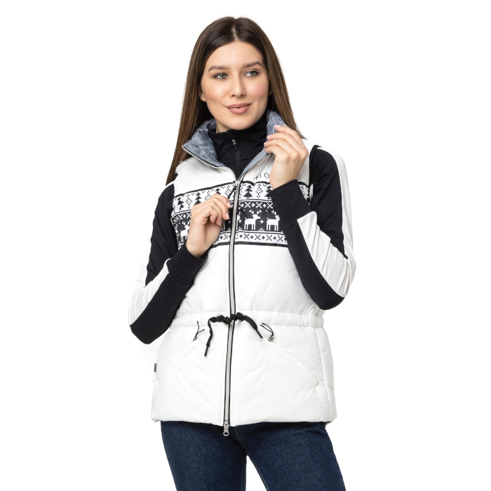 Жилет утепленный женский MOAX Laura Dupont (белый)