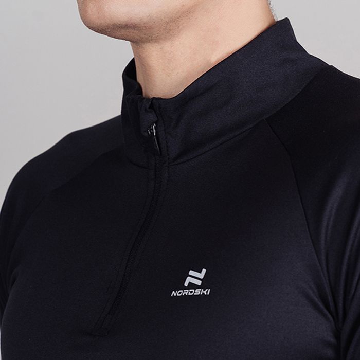 Лонгслив для бега NORDSKI Pro Hand (черный)