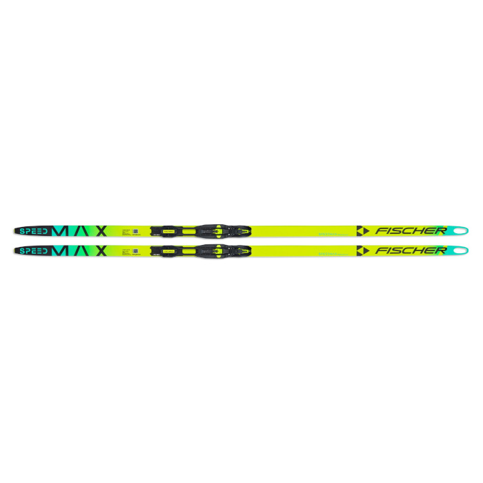 Лыжи беговые FISCHER SPEEDMAX 100HE Skate Plus 610 Stiff (желтый/зеленый)