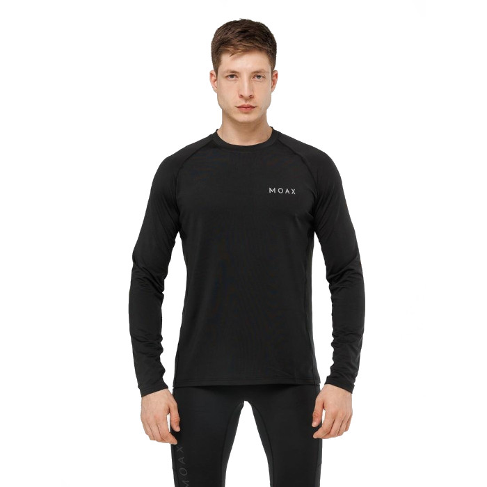 Лонгслив для бега MOAX Run Lite (черный)