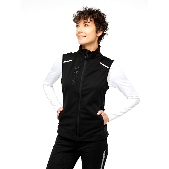 Жилет разминочный женский MOAX Dynamic (черный)
