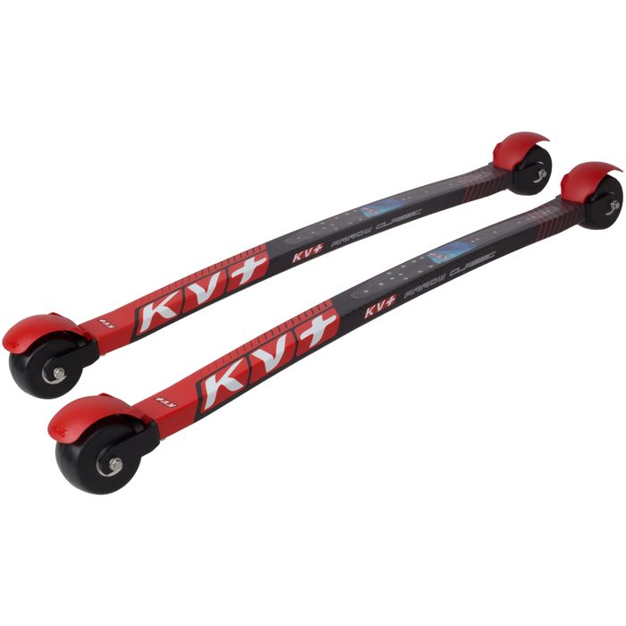 Лыжероллеры KV+ Классические Arrow CL 73 см, (Slow Wheels) (черный/красный)