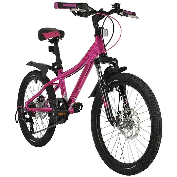 Велосипед NOVATRACK Katrina 20&quot;, Al, Disc Brakes, 6-Speed (фиолетовый/черный) (2021)