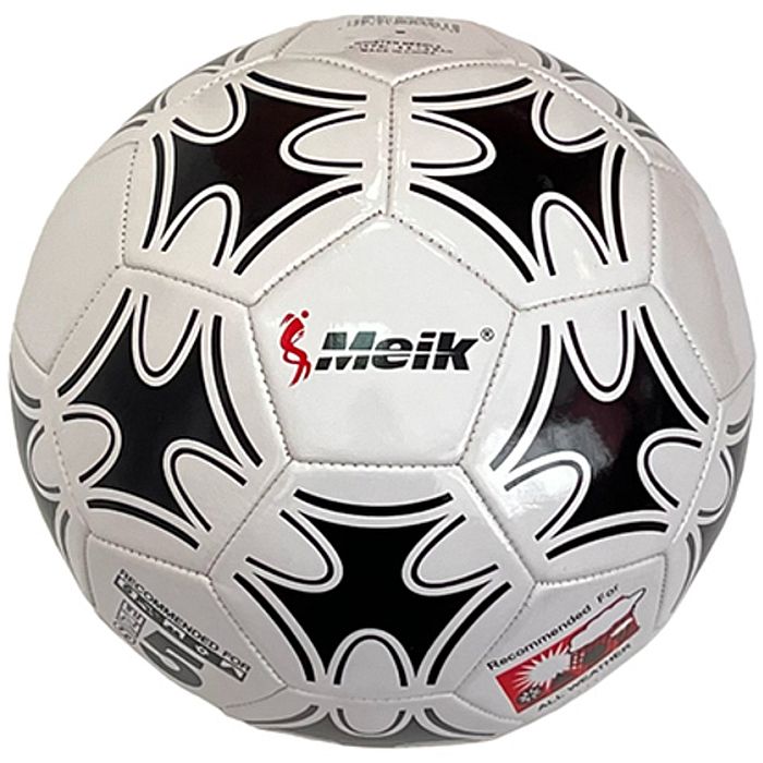 Мяч футбольный MEIK 2000 (3-сл, PVC 1.6, 320 гр., маш. сш.) (белый)