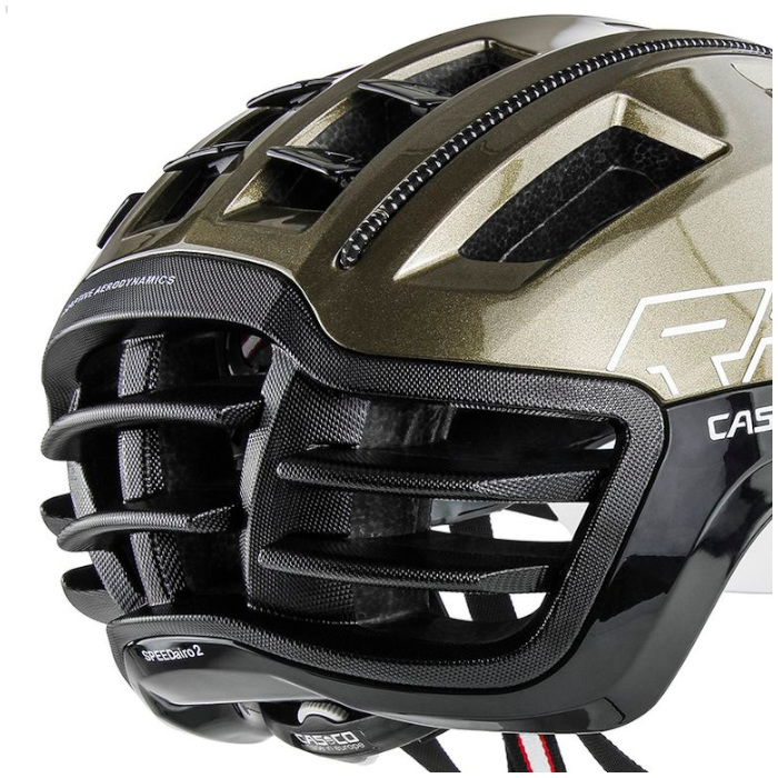 Шлем для велосипеда CASCO SPEEDairo 2 (с визором) (оливковый)