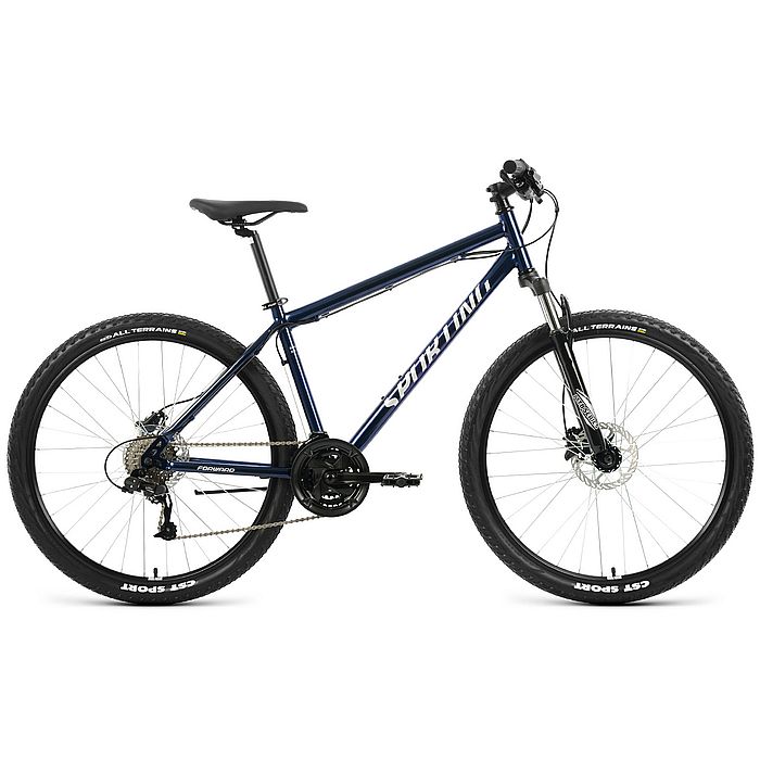 Велосипед FORWARD Sporting 27,5 3.2 HD (синий/серебряный) (2022)