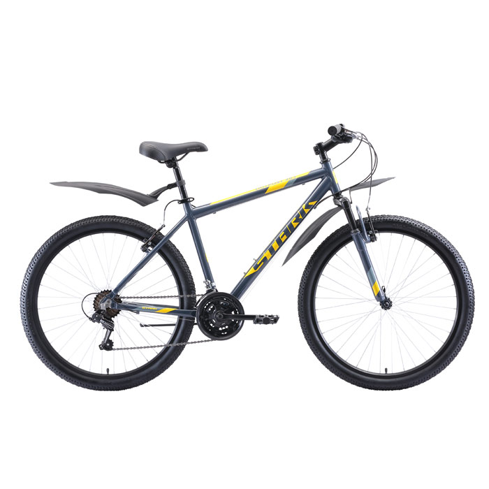 Велосипед STARK Outpost 26.1 V (серый/желтый) (2020)