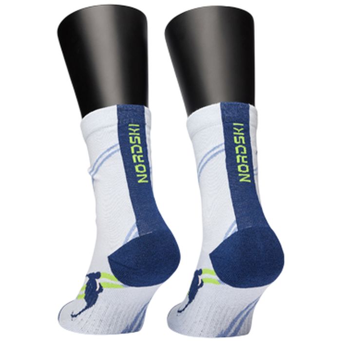 Носки треккинговые NORDSKI Outdoor (белый/голубой)