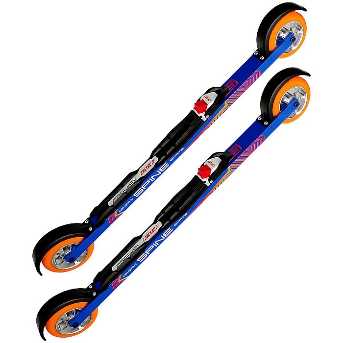 Лыжероллеры с креплениями SPINE Коньковые Concept Skate (615/86A_5/100х24/PU) (синий)