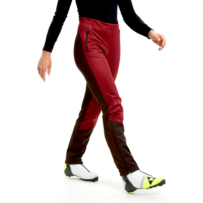 Брюки разминочные женские BIVIUM Баланс 2.0 (бордовый/коричневый)