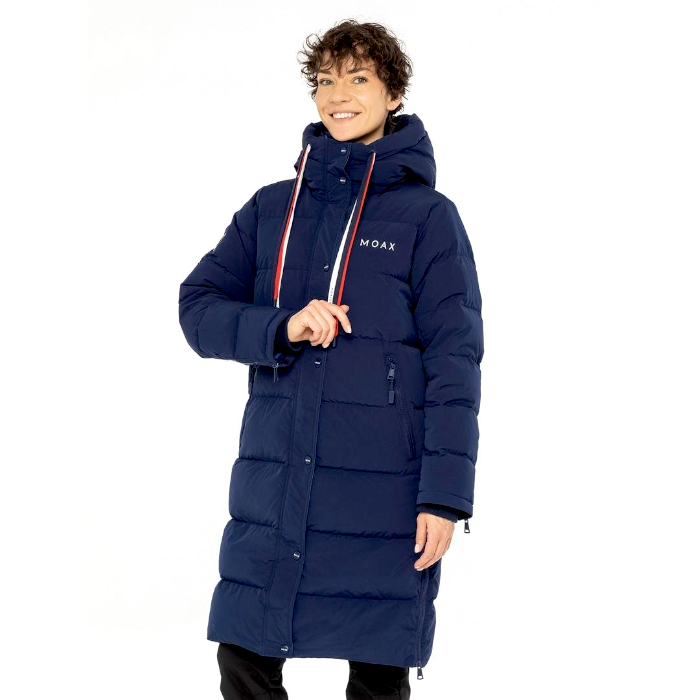 Пальто пуховое женское MOAX Dachstein Team (синий)