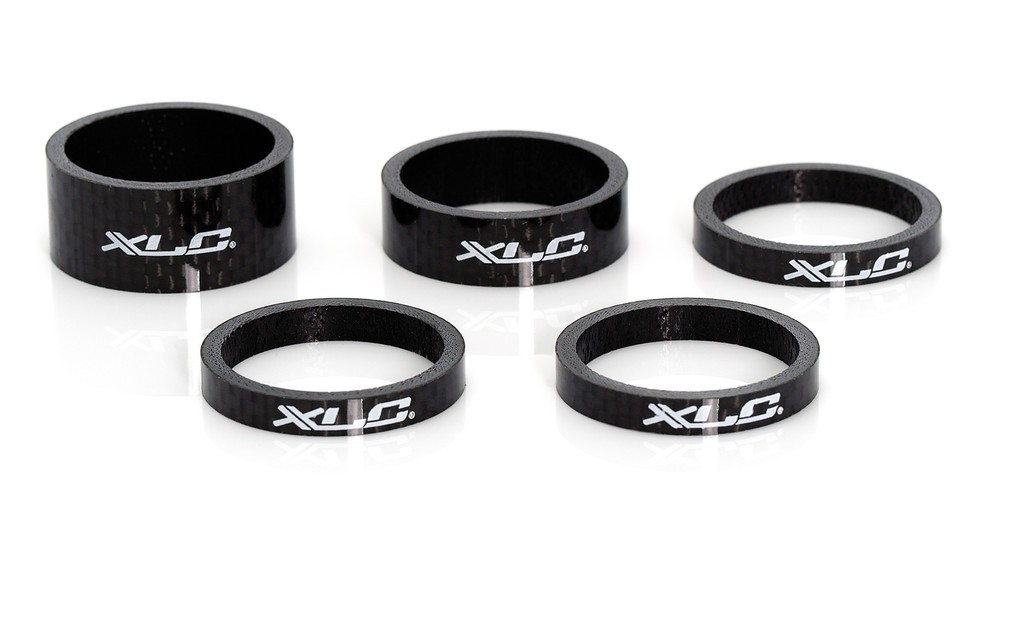 Рулевые XLC A-Head Spacer-Set 3x5, 1x10, 1x15, 1 1/8&quot; carbon