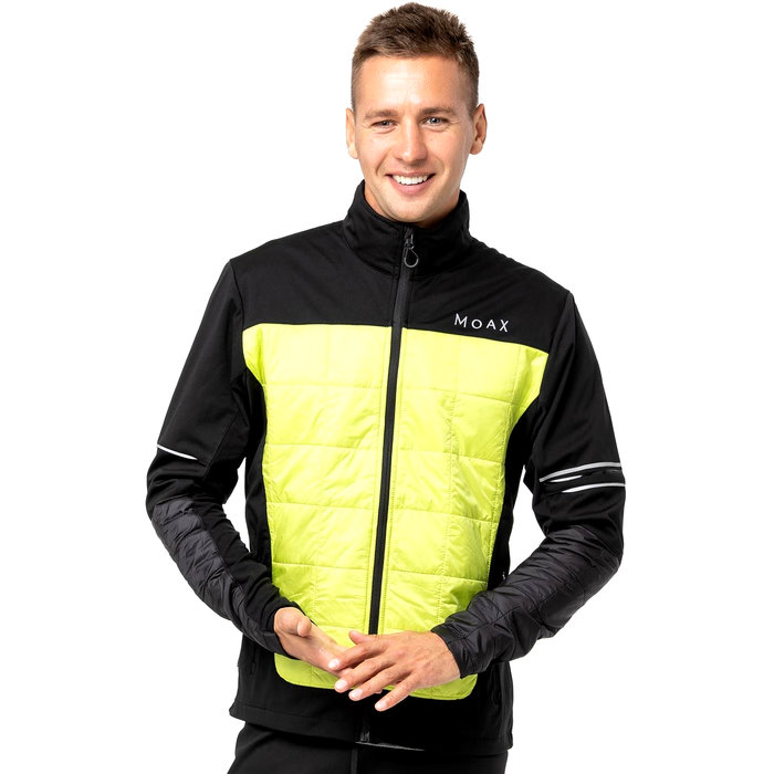 Куртка разминочная MOAX Navado Hybrid (черный/зеленый)