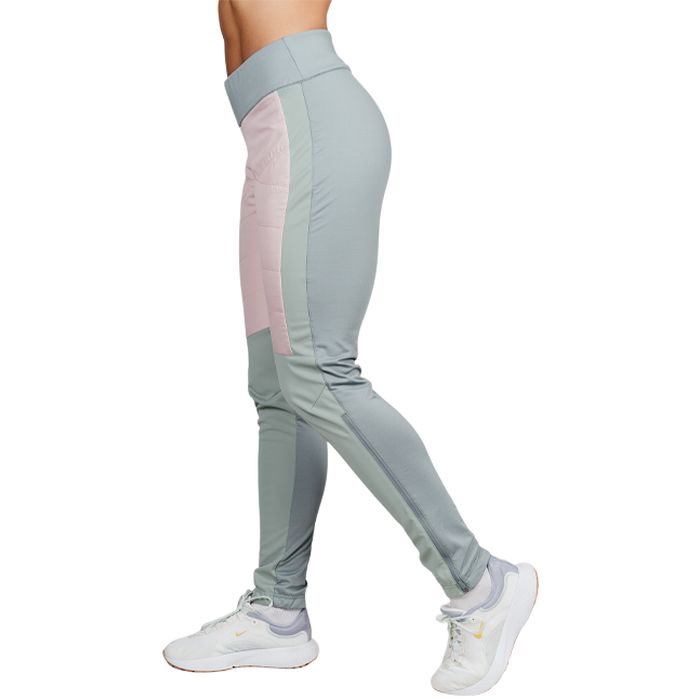 Брюки разминочные женские NORDSKI Hybrid Pro (бирюзовый/розовый)