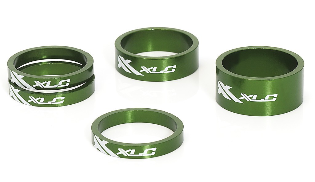 Рулевые XLC A-Head Spacer-Set AS-A02 3 x 5, 1 x 10, 1 x 15, 1 1/8&quot; green