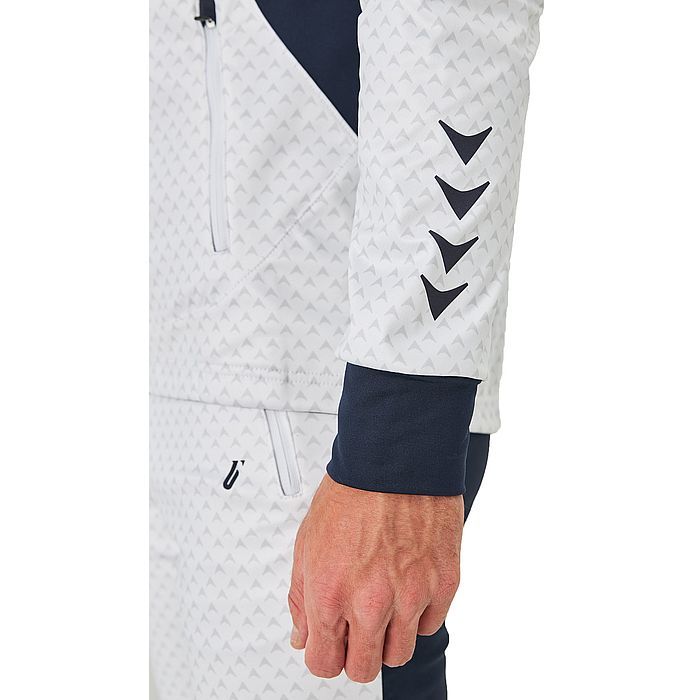 Куртка разминочная BIVIUM Баланс (белый/синий)