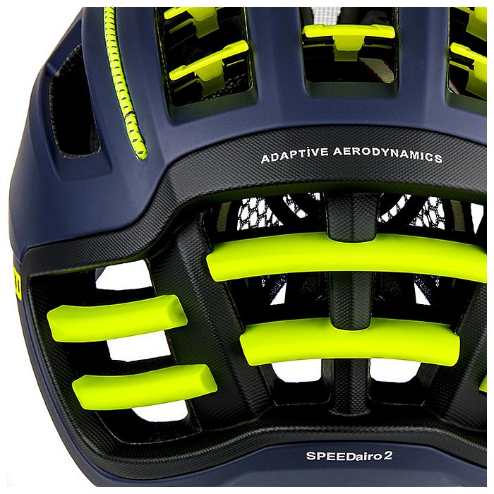 Шлем для велосипеда CASCO SPEEDairo 2 (без визора) (синий/желтый)