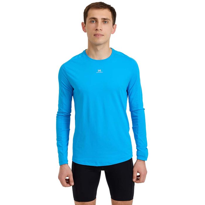 Лонгслив для бега NORDSKI Upcast (синий)
