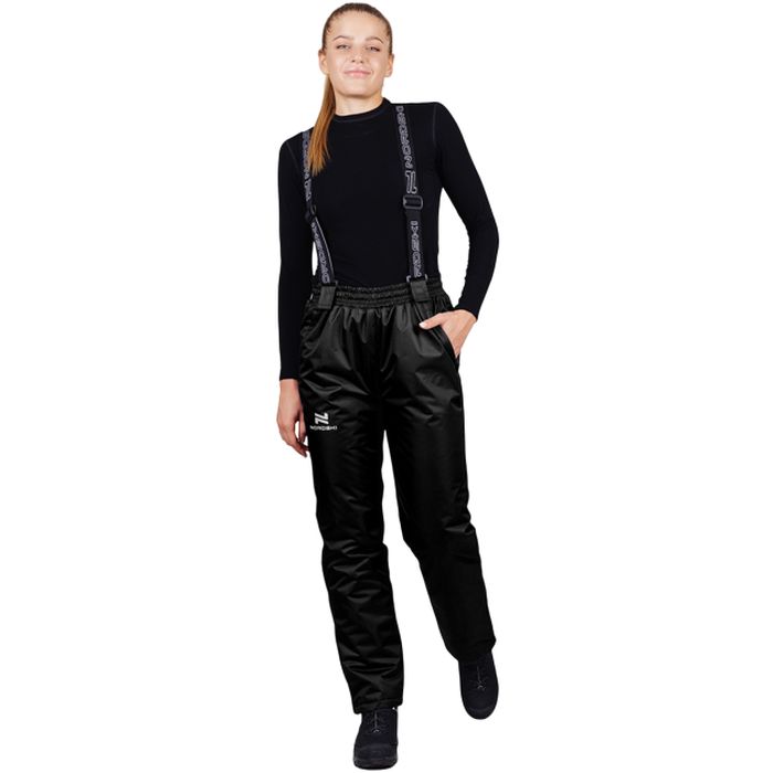 Брюки утепленные женские NORDSKI Active (черный/белый)