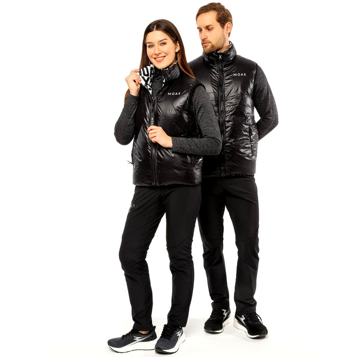 Жилет утепленный MOAX Club Duo (черный/серый)
