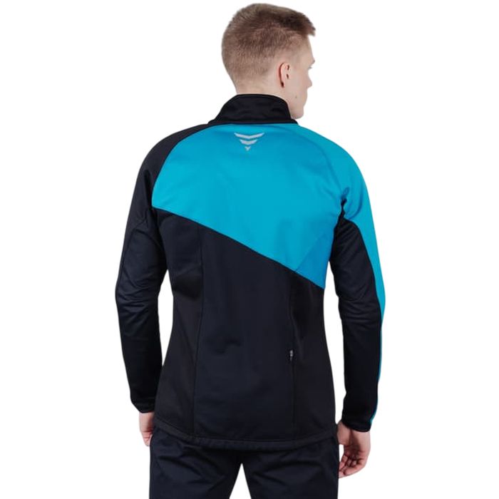 Куртка разминочная NORDSKI Premium (голубой/черный)