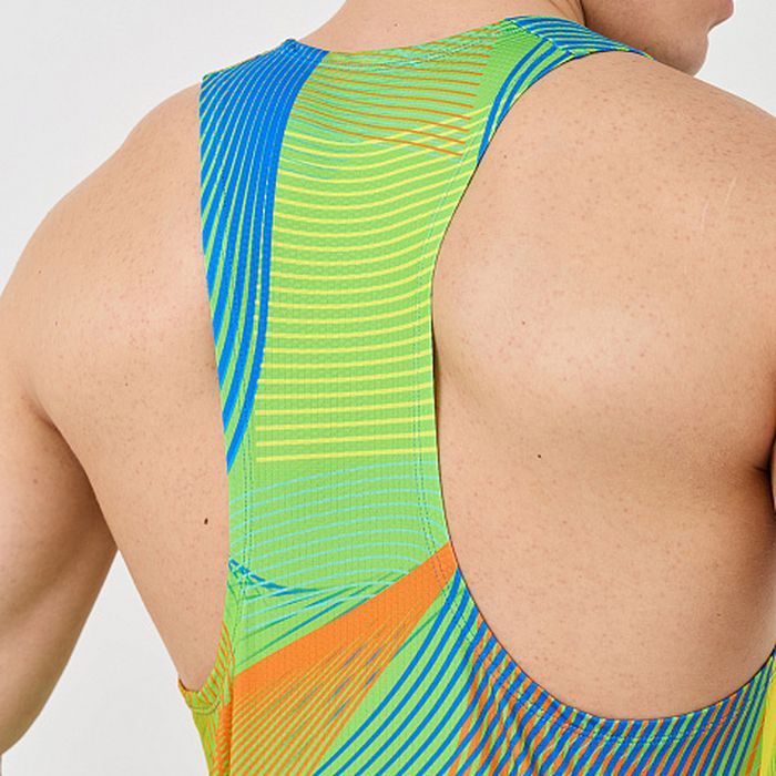 Майка для бега NORDSKI Race (лимонный/синий)