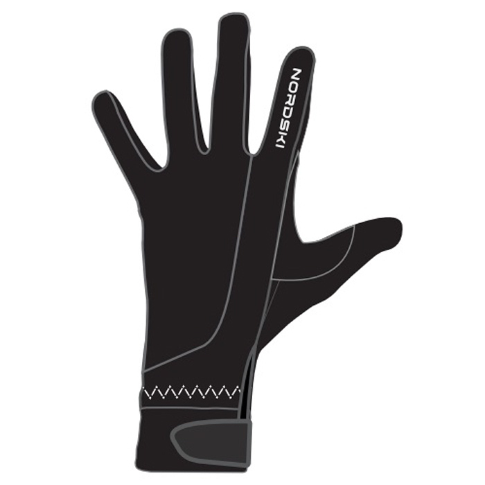 Перчатки лыжные NORDSKI Racing WS Jr. (черный)