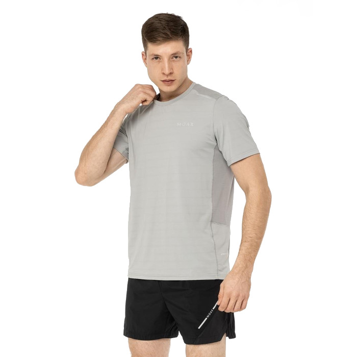 Футболка для бега MOAX Flame (серый меланж)