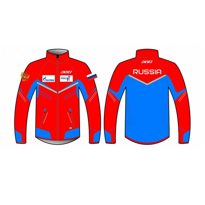 Куртка разминочная KV+ Premium (синий/красный)