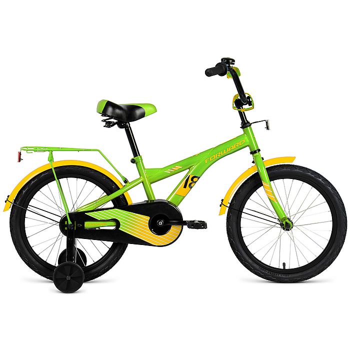 Велосипед FORWARD Crocky 18 (зеленый/желтый) (20-21)
