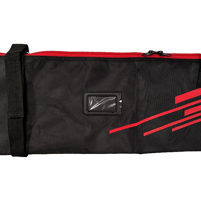 Чехол для беговых лыж SKI TIME на 1-2 пары (черный/красный)