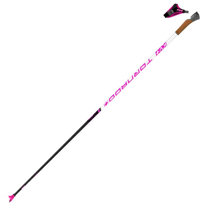Лыжные палки KV+ (23P004QP) Tornado QCD (Карбон 100%) (розовый)