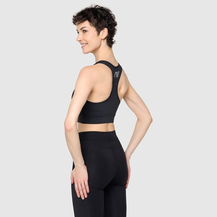 Топ для бега MOAX Passion со съемными чашами (черный)