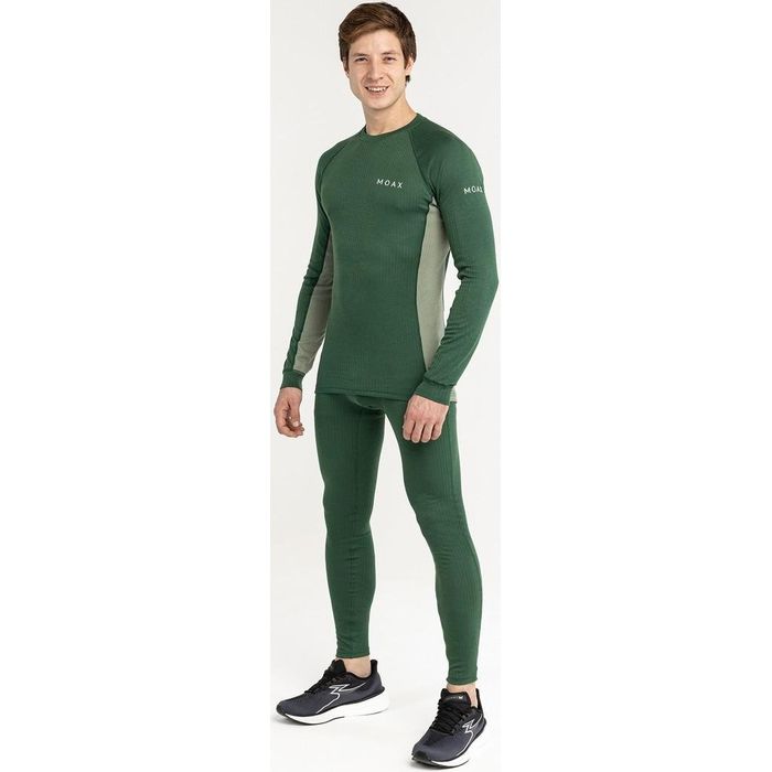 Термобелье мужское (верх) MOAX Race LS (зеленый)