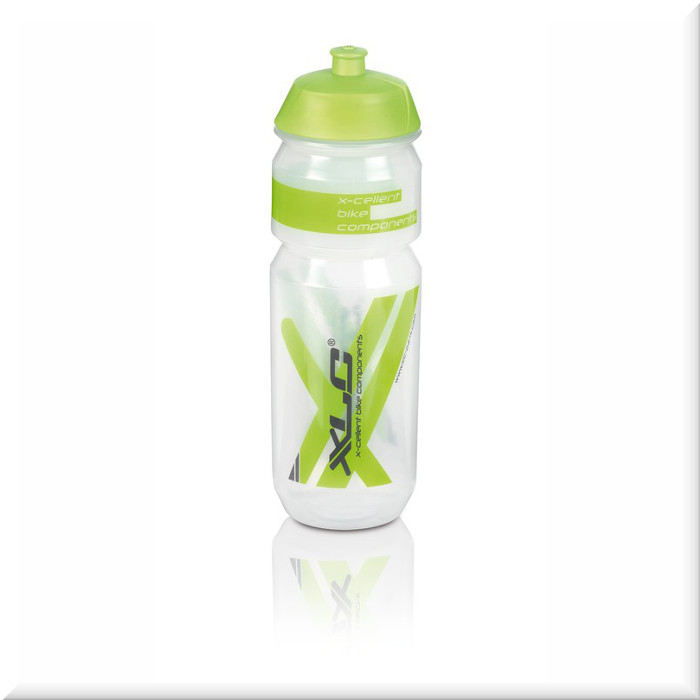 Фляги и держатели XLC drink bottle WB-K03, 750 ml, transparent/green