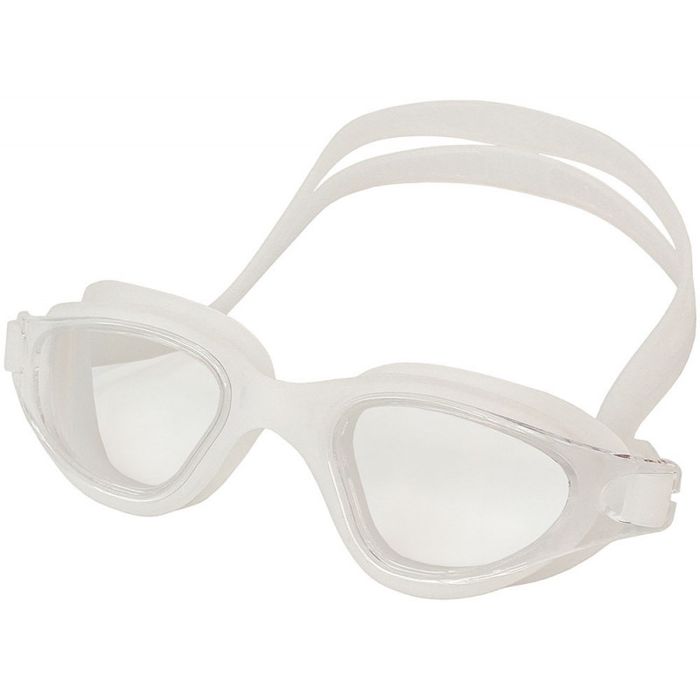 Очки для плавания SPORTEX взрослые, мягкая нерегулируемая переносица (белый)
